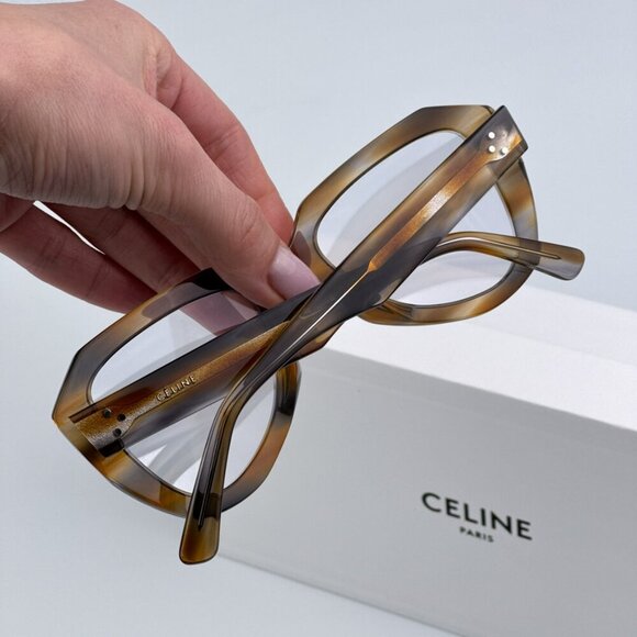 Celine CL40046U 55A BRAND NEW Sunglasses Havana Smoke Photochromatic Women - Picture 4 of 11